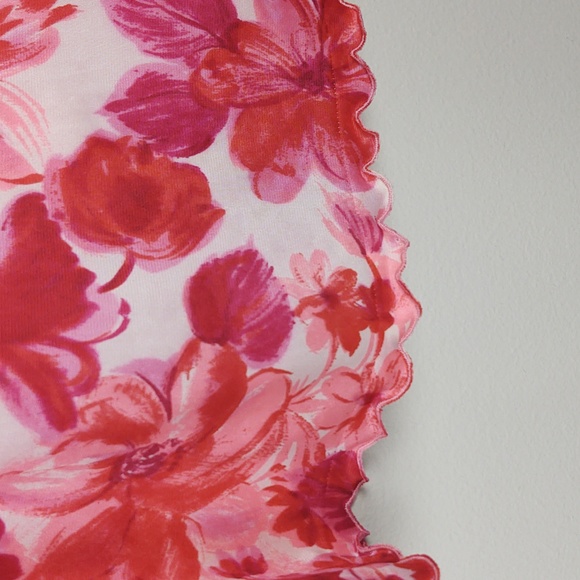 Vintage Slip Skirt Floral Romantic Garden Cottagecore Valentine Pink Small - Picture 2 of 11
